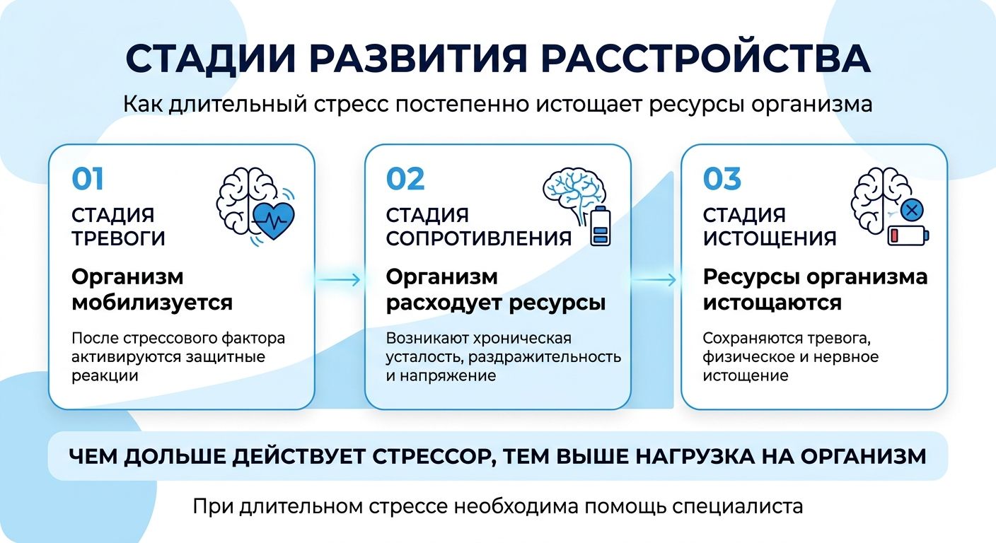 Лечение стресса в Кунгуре инфографика